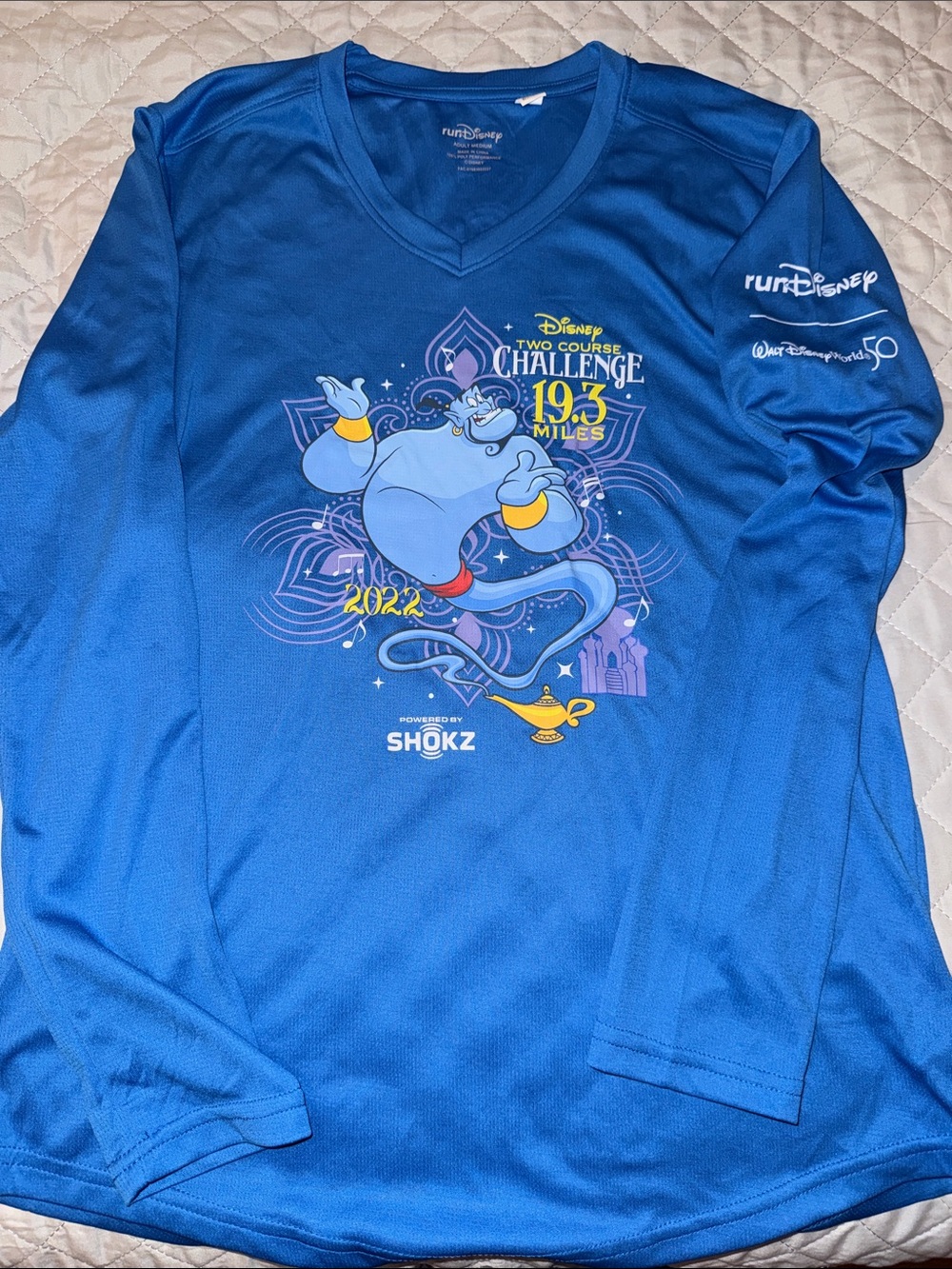 RunDisney 2022 Wine & Dine Two Course Challenge 19.3 Mile Race Shirt